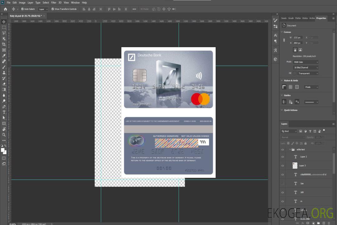 Allemagne Carte de voyage Mastercard de la Deutsche Bank template Allemagne Carte de voyage Mastercard de la Deutsche Bank template